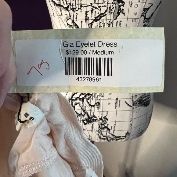 Just Me Pale Pink Gia Eyelet Dress NWT - Picture 10 of 11